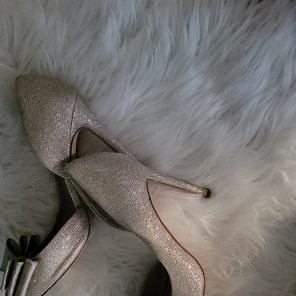 Betsey Johnson bling bling shiny PRINCE d'Orsay Pump - Picture 8 of 14